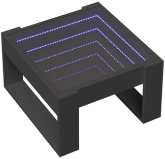 vidaXL Couchtisch mit Infinity-LED Schwarz 50x53x30 cm 847624