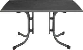 Klapptisch Boulevard, 132 x 72 x 90 cm, Stahl, anthrazit/schiefer
