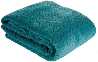 Plaid Cindy, Design91, Warm Kuschelig Gemustert Einfarbig Kuscheldecke Sofadecke TV-Decke