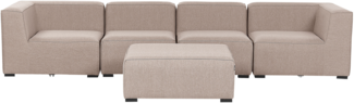 Sofa mit Ottomane AREZZO Beige