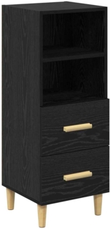 vidaXL Sideboard Schwarze Eiche 34 x 34,5 x 90 cm Holzwerkstoff 880945