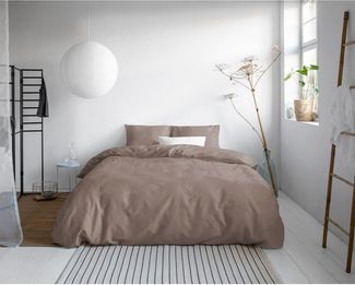 Sitheim-Europe Bettwäsche PRIMAVIERA DELUXE UNI SATIN Bettbezug & Kissenbezüge, Baumwolle, 3 teilig, Der Satin sorgt für einen leichten Glanz