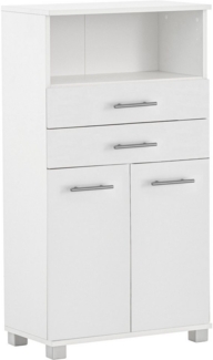 welltime Midischrank Emmi, Breite 59 cm 2 Türen, Metallbeschläge