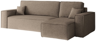 Kaiser Möbel Ecksofa mit schlaffunktion und bettkasten, Eckcouch L-Form BEST stoff Verita, Mit Schlaffunktion, Bettzeugkapazität, universell