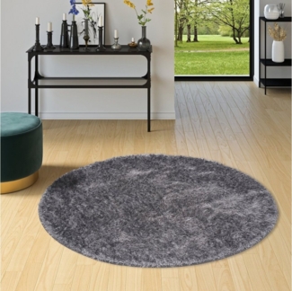 Snapstyle Hochflor-Teppich Hochflor Shaggy Teppich Feeling Mix Rund, Rund, Höhe: 48 mm
