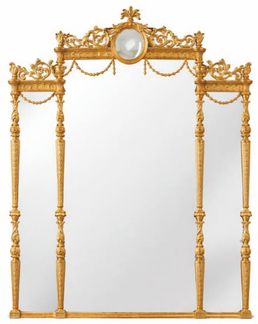Casa Padrino Luxus Barock Spiegel Gold H. 185 cm - Barock Möbel - Made in Italy