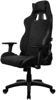 Arozzi Avanti Soft Fabric Gaming-Stuhl, Pure Black Schwarz