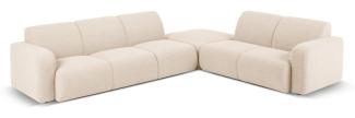 Micadoni Boucle Ecksofa Molino 6-Sitzer Rechts Boucle Beige