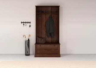 Home affaire Kompaktgarderobe Liotta Mit einer Klappe und 4 Kleiderhacken