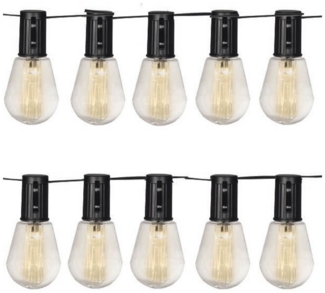 Luxform LED-Lichterkette Luxform LED Lichterkette Partybeleuchtung Stringlight Alicante, 10 Leuchtmittel, Solar