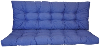 Rattani Sitzkissen Polster Kissen für Hollywoodschaukel 5 Größen dunkelblau