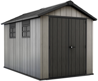Dmora Gartenhaus Dartmouth, Gartenhütte, Gartenhaus, Werkzeugschuppen, 230x350 h242 cm, Grau