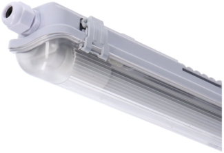 proventa LED Deckenleuchte Feuchtraumleuchte, LED, mit LED-Röhre 120 cm 18W neutralweiß IP65