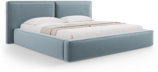 Micadoni Bett Jodie Samtstoff Hellblau 200x200