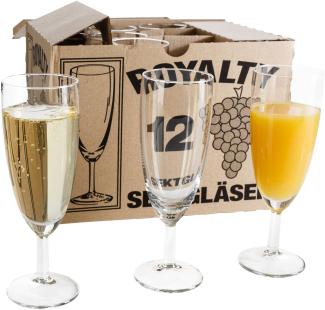 120er Set Royalty Sektgläser 16 cl ungeeicht