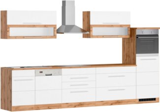 HELD MÖBEL Küchenzeile Wien, Breite 350 cm, wahlweise mit E-Geräten