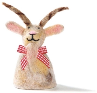 LK Trend & Style Eierbecher Eierwärmer aus Filz Dekorativer Hingucker, (Spar-Set im Doppelpack, 1-tlg, Frühstück Tischdeko zauberhaft für jede Jahreszeit), Handgefertigt aus Filz