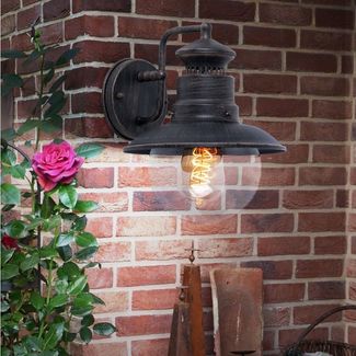 GLOBO LIGHTING LED Außen-Wandleuchte, Leuchtmittel nicht inklusive, Außenlampe Wandleuchte Außenwandlampe Fassadenleuchte