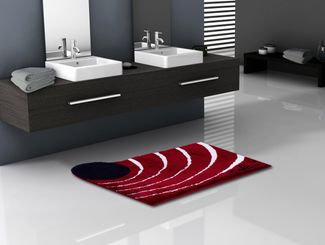 Colani Badematte Colani 2, Höhe 24 mm, rutschhemmend beschichtet, fußbodenheizungsgeeignet, Kunstfaser, quadratisch