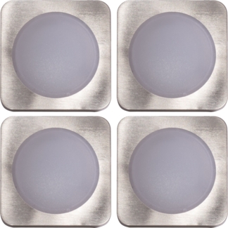 4er Set LED Einbaustrahler, eckig, L 8,2 cm, TINUS