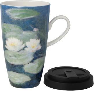 Goebel Mug To Go Claude Monet - Seerosen, Trinkbecher, Kaffeebecher, Artis Orbis, Fine Bone China, Bunt, 500 ml, 67064011