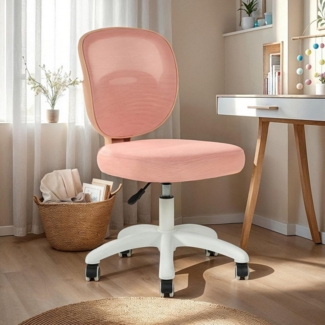 IDIMEX Drehstuhl MALYA, Kinderzimmer Schreibtischstuhl ergonomisch mit Rollen rosa