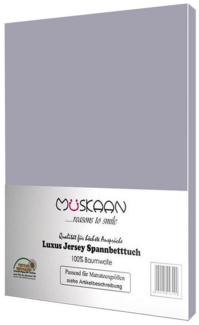 Müskaan Spannbettlaken Jersey Spannbettlaken, Baumwolle, (1 Stück), mit Gummizug