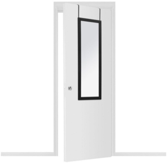 Spiegel an Türen in Aluminiumrahmen hängen, 110x36 cm - Atmosphera