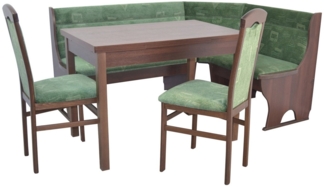 möbel-direkt. de Eckbankgruppe 4tlg. Sitzgruppe bestehend aus Eckbank 125x165 cm, Esstisch, Stühle, (Spar-Set, 4tlg. Set), Eckbank mit Stauraumfunktion. Esstisch mit Auszugsfunktion
