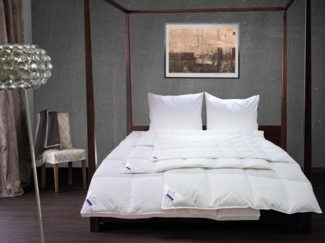 billerbeck Daunenbettdecke Enisa 80, Bettdecke in 135x200, 155x220, 200x200 cm, Füllung: 80% Daunen, 20% Federn, Bezug: 100% Baumwolle, Die winterwarme Daunendecke