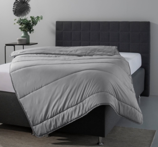 OTTO home Microfaserbettdecke Clarra, Bettdecke 135x200 cm, 155x220 cm, 200x200 cm, Füllung: Polyester, Bezug: Polyester, Bettdecken in grau, Sommer, Winter, 4 Jahreszeiten, Decke