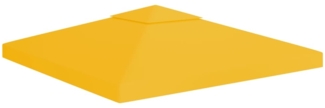 vidaXL Pavillon-Dachplane mit Kaminabzug 310 g/m² 3x3 m Gelb 312073