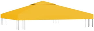 vidaXL Pavillon-Dachplane mit Kaminabzug 310 g/m² 3x3 m Gelb 312073