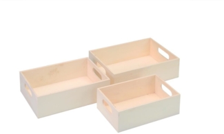 Glorex Mini-Tablettset 22x15x6cm 3 teilig