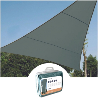 Perel SONNENSEGEL - DREIECKIG - 5 x 5 x 5 m - FARBE: GRÜNGRAU