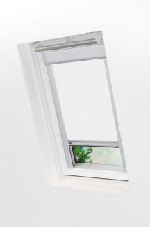 Lysel - Qualitätsdachfensterrollo abdunkelnd reinweiß Rollo geeignet für Velux Dachfenster CK02, (B x H) 38.30cm x 59.50cm in weiß/reinweiß