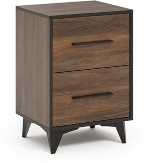 AX LIVING Beistelltisch mit Stauraum Fabriani Shirin Walnut 47,5 cm