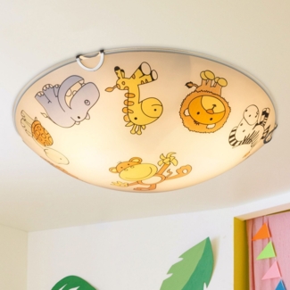 Kinderlampe Junge Mädchen Tiere Safari Deckenleuchte Kinderzimmerlampe Decke