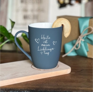 Spruchreif® Tasse SOFT-TOUCH-Tasse mit beidseitiger Gravur, Geschenke für die Familie