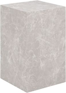 Beistelltisch, Marmoroptik, beige, 30 x 30 x 50 cm