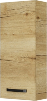 Saphir Hängeschrank Serie 4010 Wand-Badschrank 30 cm breit mit 1 Tür, 2 Glas-Einlegeböden Badezimmer-Hängeschrank inkl. Türdämpfer, Wandschrank 70 cm hoch