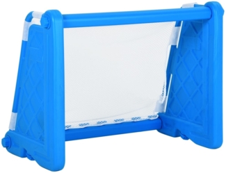 vidaXL Fußballtor, Kunststoff blau, 100x75x55 cm