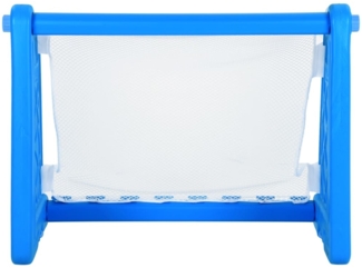 vidaXL Fußballtor, Kunststoff blau, 100x75x55 cm