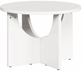 vidaXL Couchtisch Weiß 50 x 50 x 35 cm Massivholz Kiefer 873530
