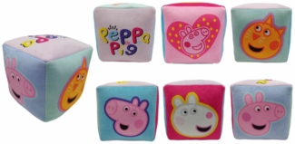 Peppa Pig Würfelkissen Gemütliches Kuschelkissen für kleine Fans