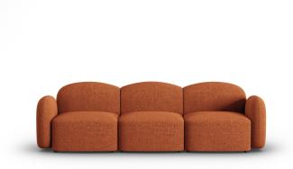 Micadoni Sofa Blair 3-Sitzer Chenille Terrakotta Melange