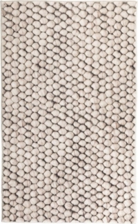 casa NOVA Badematte BUBBLE, Greige, 60x100 cm, Bubbleoptik, Polyester, rechteckig