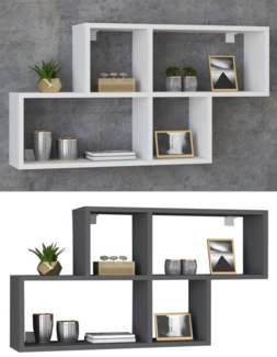 VCM Wandregal Holz Wandregal Wandboard Hängeregal Board Lusas