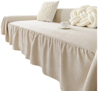 RWEUOQ Sofabezug Sofabezug Sofaschoner, Sofaschutzdecken rutschfest für Wohnzimmer, Einfarbige Sofagarnitur, Staubabweisende Sofadecke
