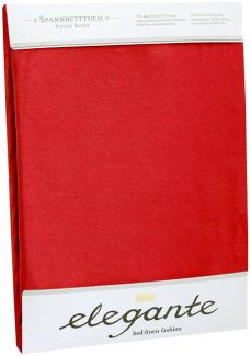 elegante Jersey Spannbettlaken|90x200 - 100x220 cm| rouge